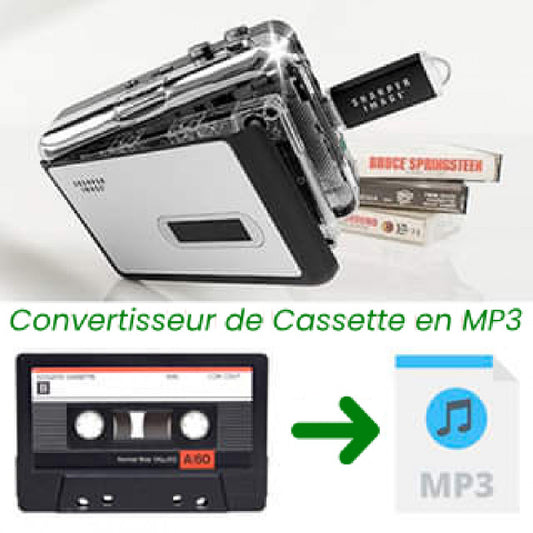 Convertisseur des cassettes vers mp3 en un seul click