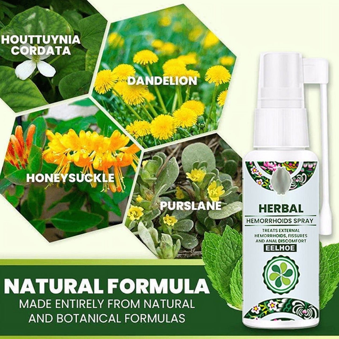 Natural Herbal Hemorrhoids Spray