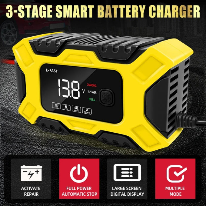 Chargeur de Batterie Puissant Portable Rapide Automatique (AUTO + MOTO) 🔥50% DE RÉDUCTION AUJOURD'HUI🔥